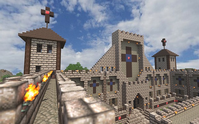 Hrad v Minecraftu